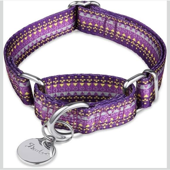 NIB: Martingale No-Pull Pet Collar (purple); training collar medium - Picture 1 of 3